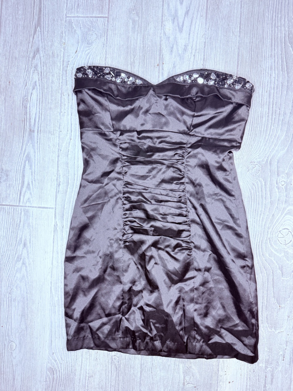 Vintage black Fredrick’s of Hollywood sleeveless rhinestone dress L
